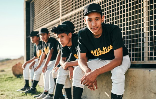 Team of baseball players