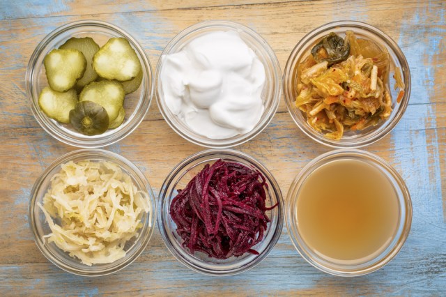 A set of fermented food for gut health