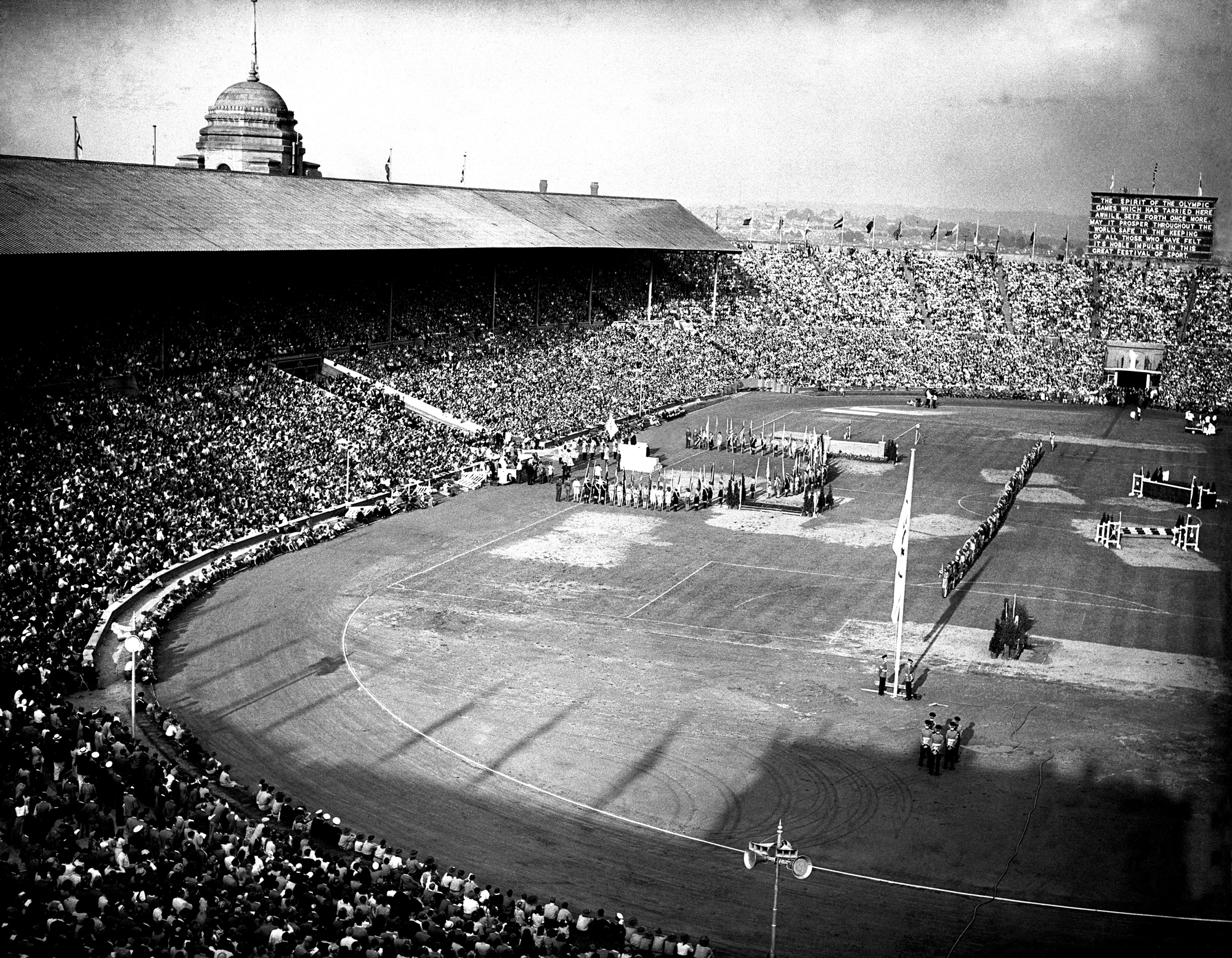 Closing ceremonies of the 1948 Olympics in London, where Puerto Rico first participated in the Olympic Games. Getty Images