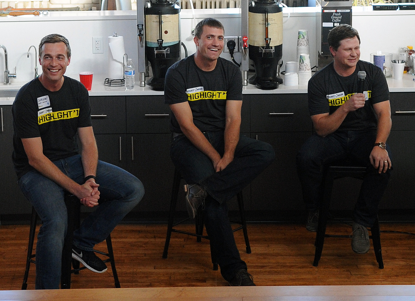 SportsEngine Employees Wearing Highlights T-Shirts