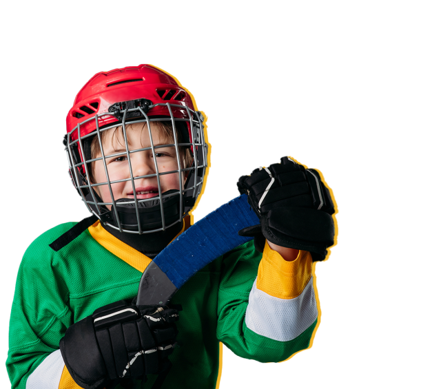 Young bandy player