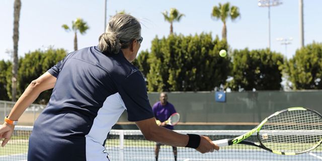 adult tennis player