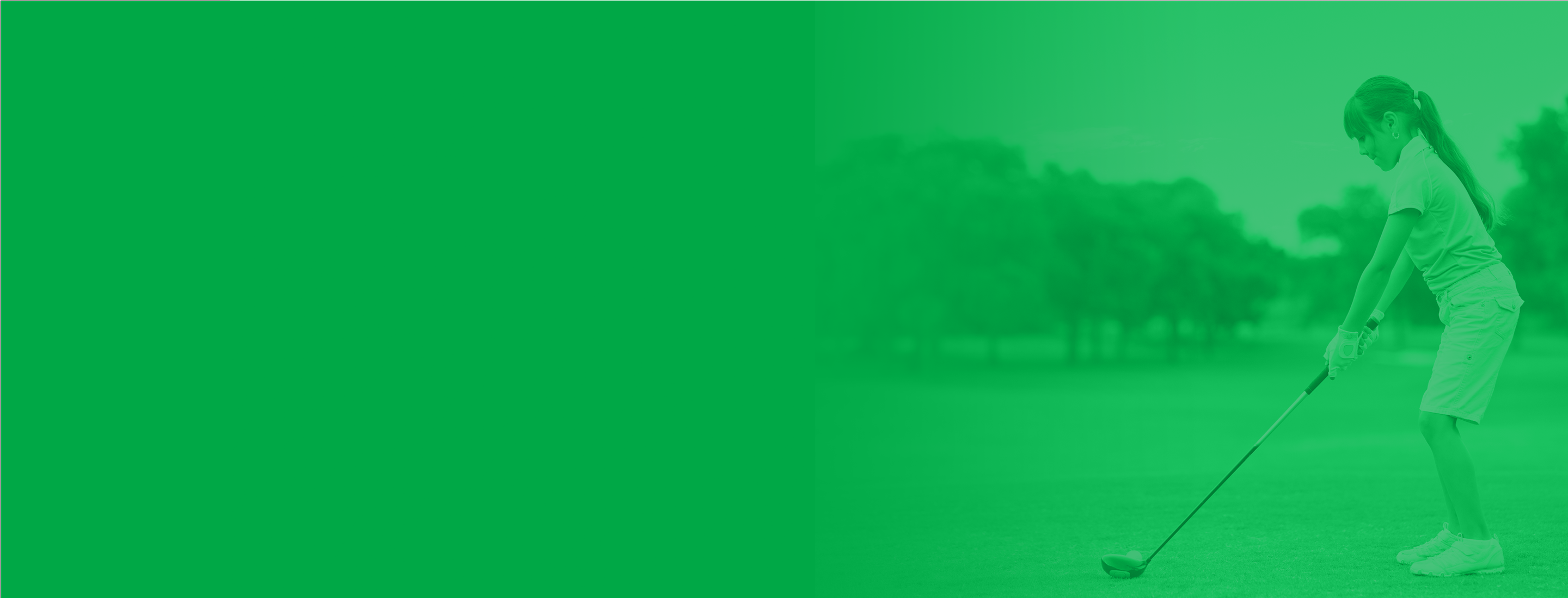 Green background golf