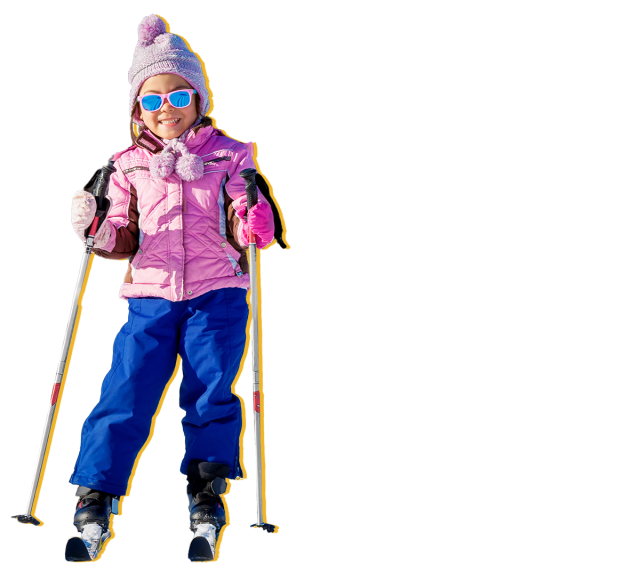 Nordic combined young girl athlete