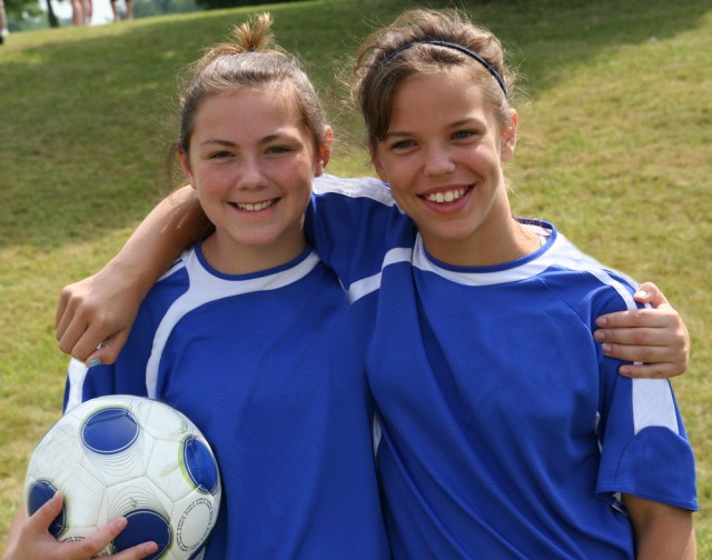 Soccer teammates