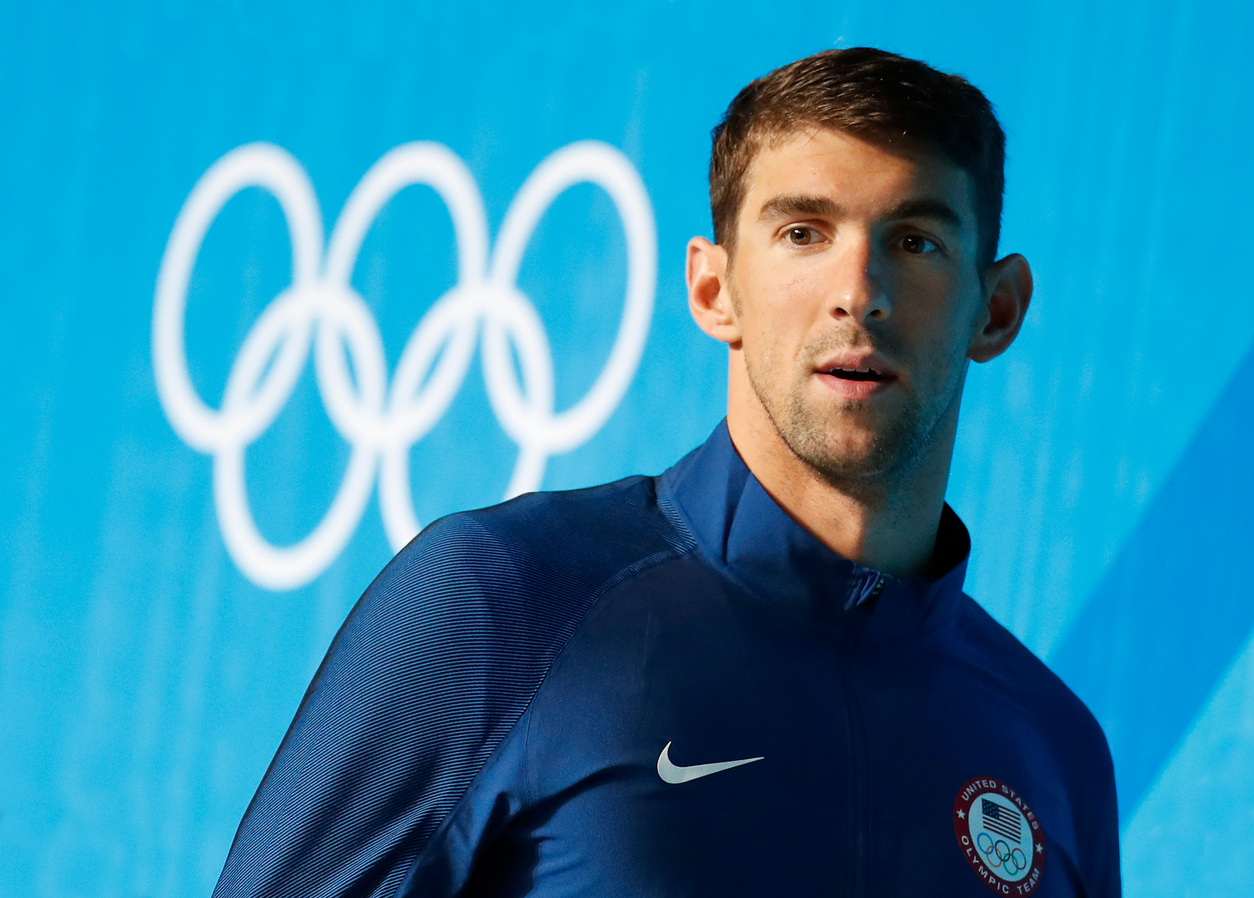 Michael Phelps at Rio 2016 Olympic Games swimming competition. 