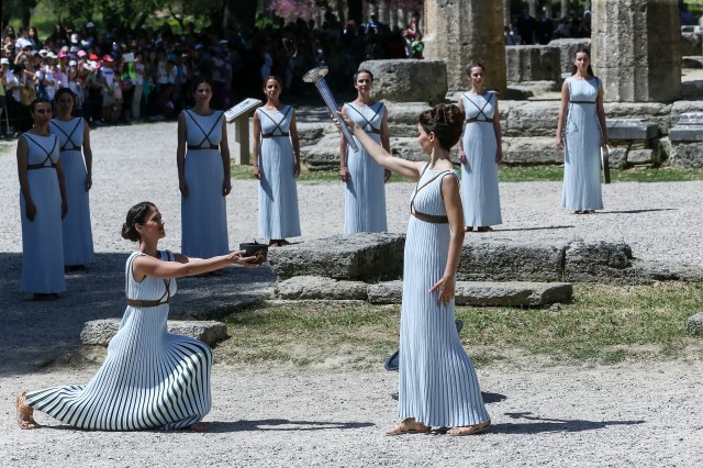 lighting ceremony of the flame