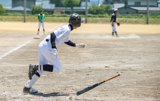 Scenery of the baseball match