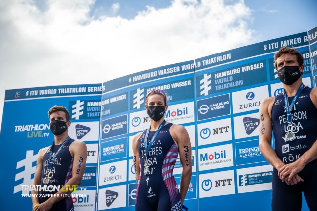 ITA World Triathlon Series / Athletes on the podium