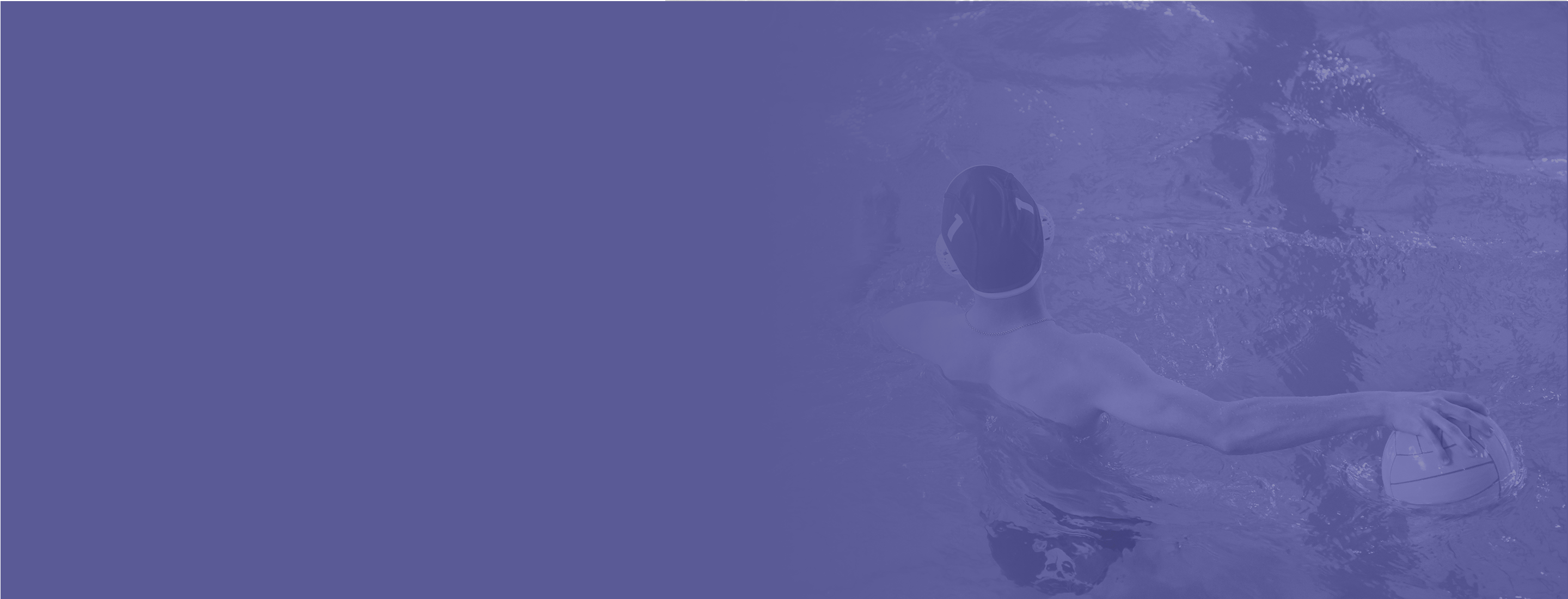 Purple background water polo player