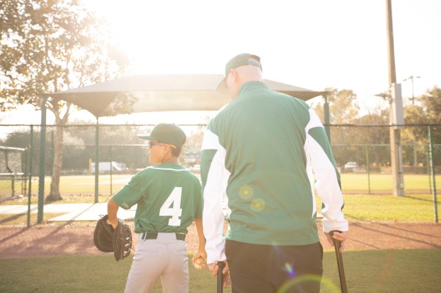Baseball Player and Coach
