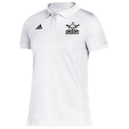 White women's Adidas polo from SE holiday gift guide