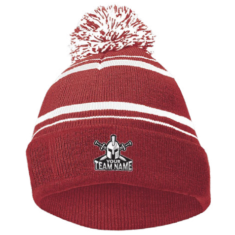 Red Holloway beanie with pom pom top from SE holiday gear guide