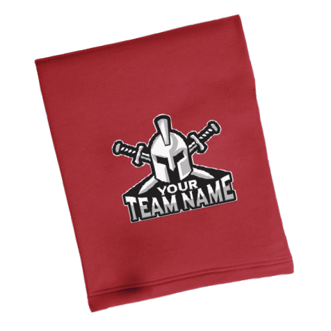 Red blanket with team name for SE holiday gear guide